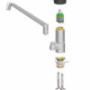 Rubinetto monoforo leva lunga 20 cm per cucina professionale - immagine 3