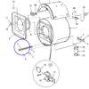 Resistenza lavatrice professionale Electrolux WE106MP Cod. 0E2176 471981202 - immagine 2