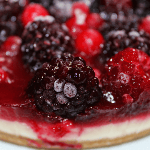 cheesecake che ha subito un processo in abbattitore di temperatura professionale